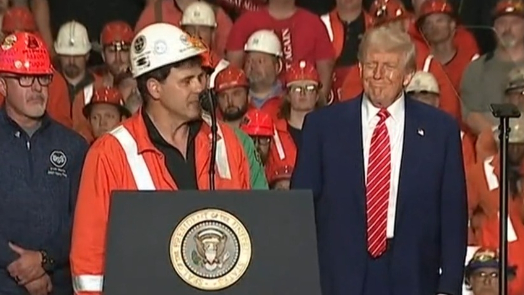 Trump pledges to double tariffs on foreign steel