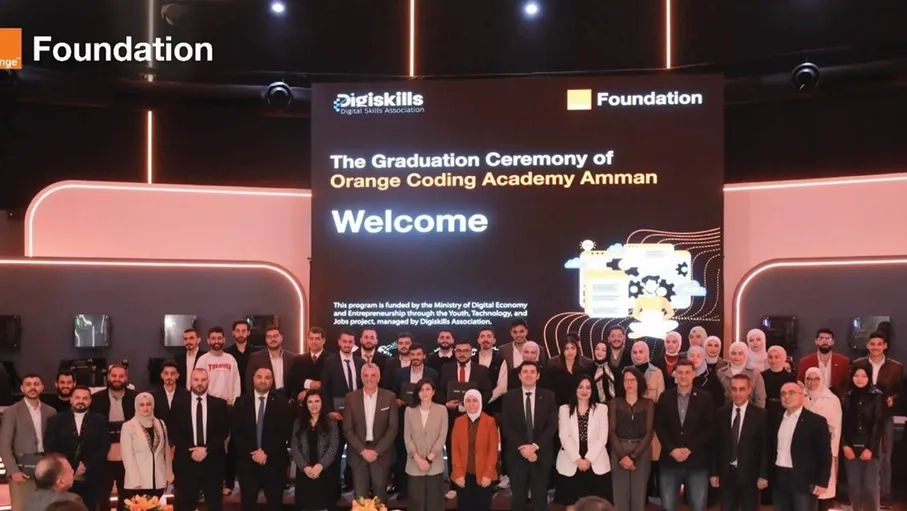 مؤسسة أورنج الأردن تخرّج الفوج الخامس من أكاديمية البرمجة عبر برنامج 'تنمية المهارات الرقمية والتوظيف'