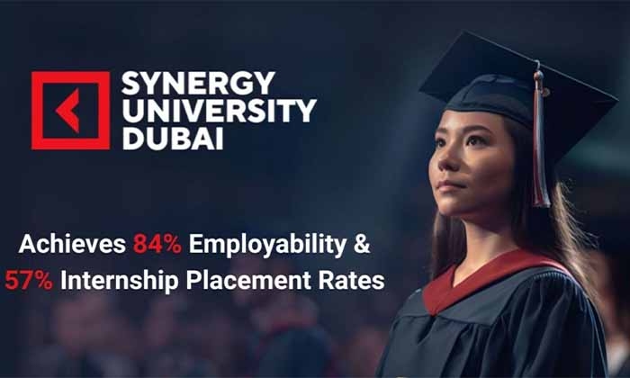 Synergy University Dubai Announces Strong Graduate Success with 84% Employability and 57% Internship Placement Rates, Reflecting Industry Recognition