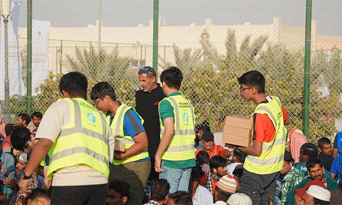 Hearts of Service: 1,500 Children Volunteers Join Hands for Ramadan Iftar Drive in Sajja Labour Park with Dr. Knee