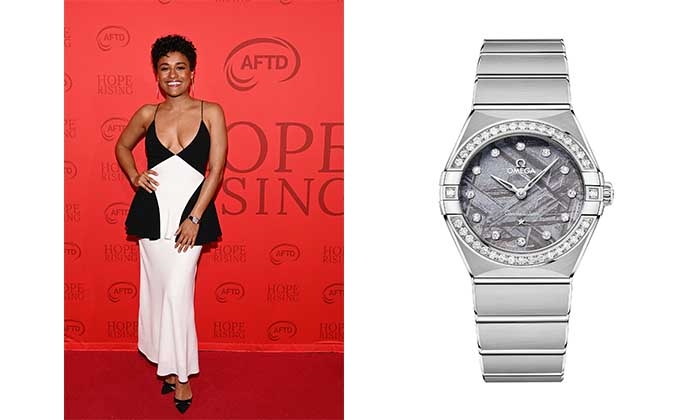 Ariana DeBose, wore an OMEGA Constellation timepiece to the annual Hope Rising Benefit