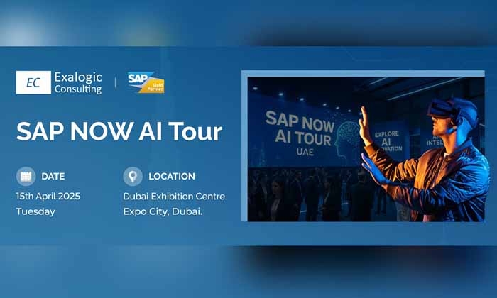 Exalogic Consulting to Unveil Breakthrough AI Innovations at SAP NOW Tour – Dubai on 15 April 2025