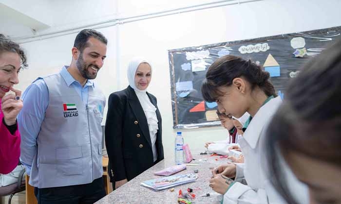 Sultan bin Ahmed tours Palestinian refugee camp in Jordan