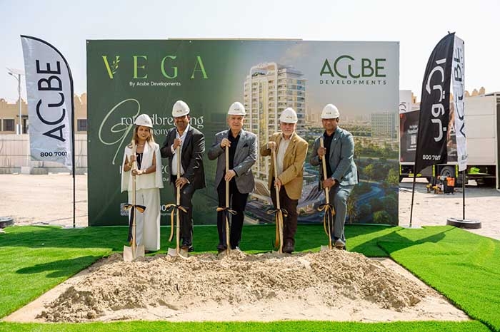 Acube Developments breaks ground on Vega in Dubai Sports City