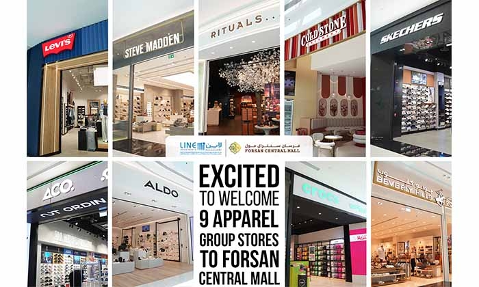 Forsan Central Mall Welcomes Nine International brands by Apparel Group