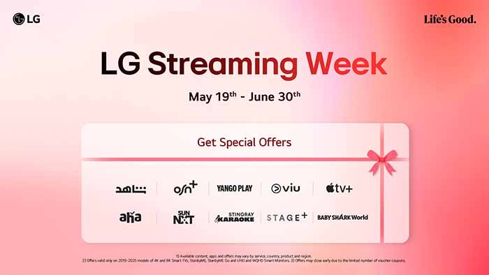 LG STREAMING WEEK BRINGS EXCEPTIONAL DEALS FOR UAE CUSTOMERS