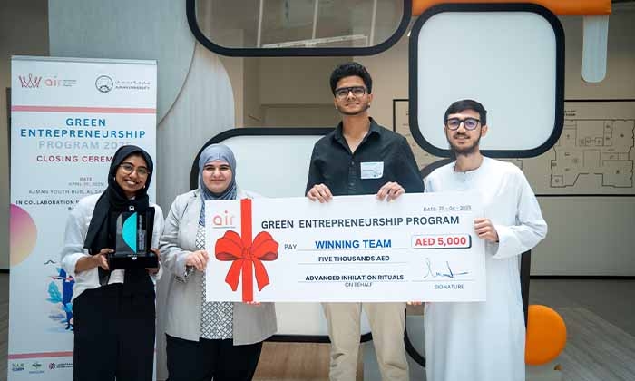 Manipal Academy of Higher Education Dubai students win Green Entrepreneurship Program for start-up tackling UAE's $3.5B food waste crisis