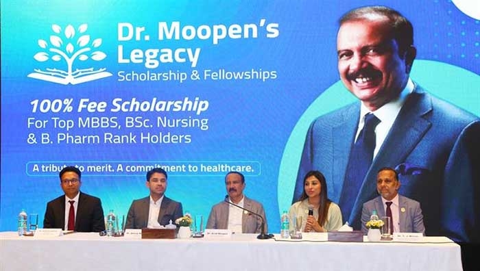 Dr. Moopen's Legacy Scholarship & Fellowships launched to aid 25 students from across India in pursuing MBBS, BSc Nursing and B.Pharm education; First Private Medical College in Kerala to Offer 100% T