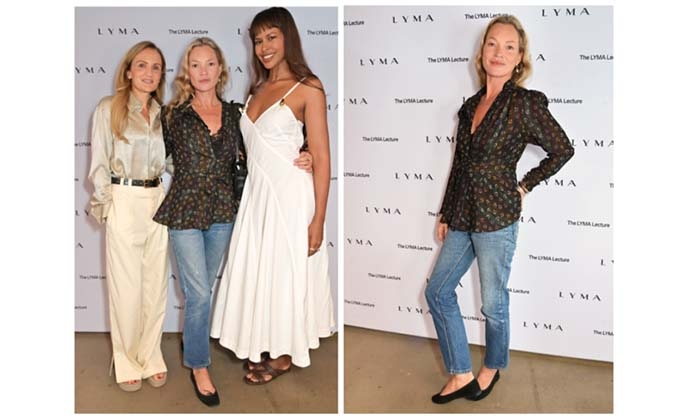 THE SCIENCE FROW IS OFFICIALLY IN — AND IT'S NEVER LOOKED THIS CHIC AS KATE MOSS GOES BACK TO SCHOOL AT THE LYMA LONDON LECTURE.