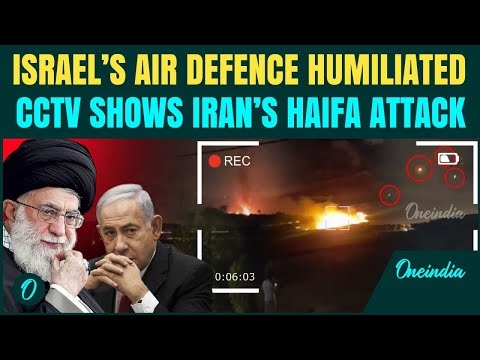 VIDEO: HAIFA CCTV Shows Iran's Hypersonic Missile Strike On Israel