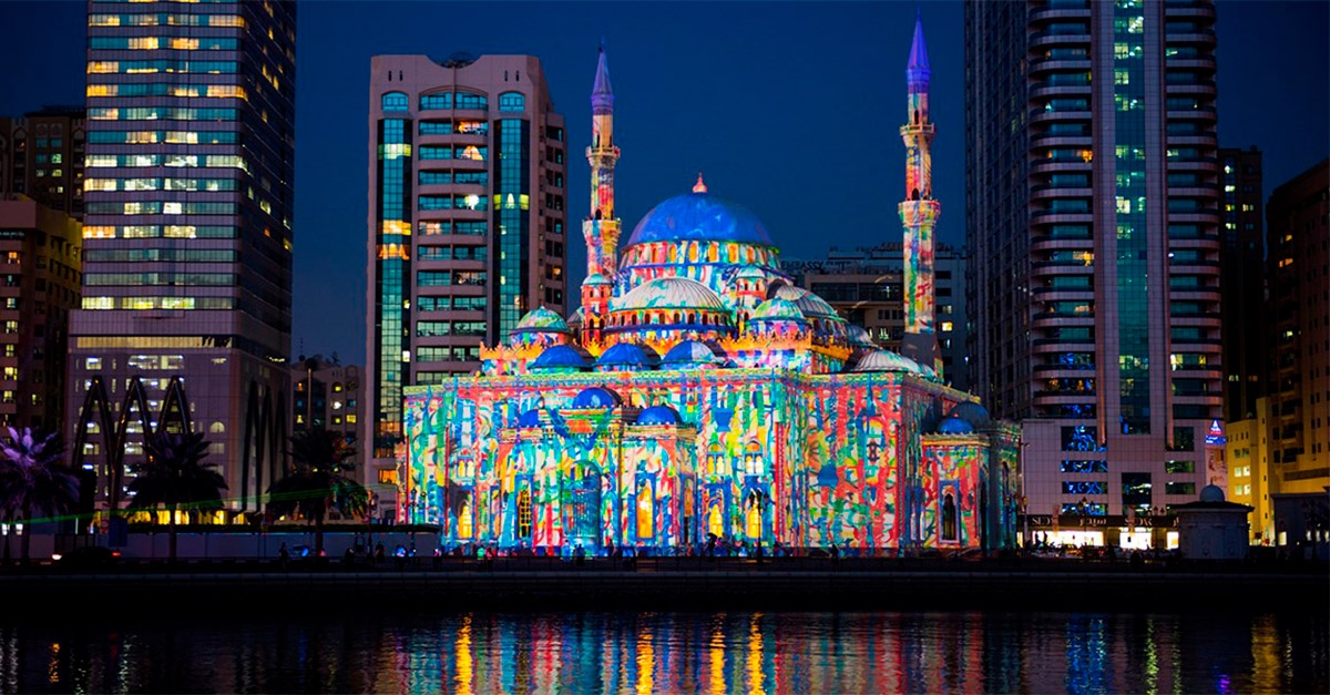 The stunning Sharjah Light Festival returns this February