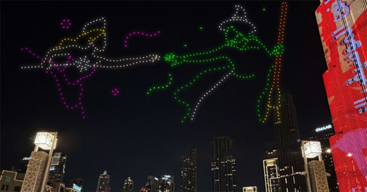 The world's largest drone show is coming to Abu Dhabi