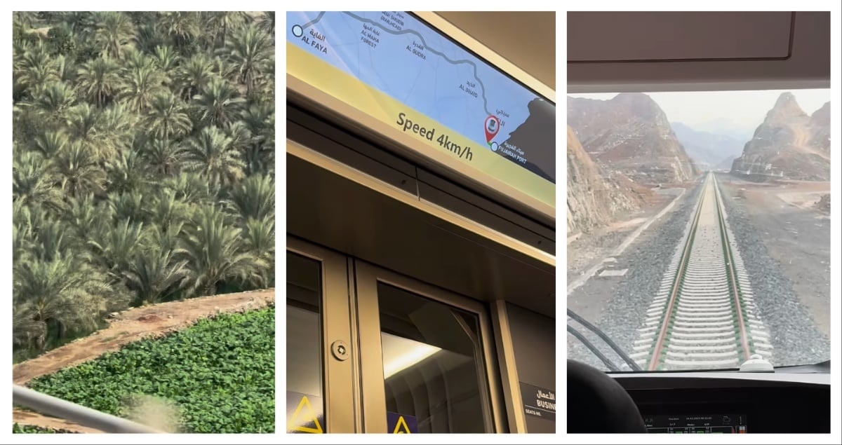 Etihad Rail Video: This passenger travelled from Abu Dhabi to Fujairah