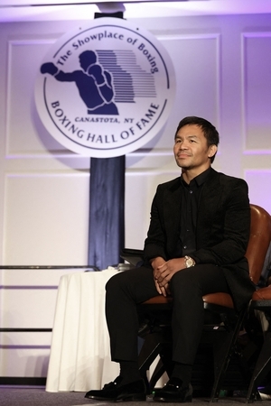 Manny Pacquiao enshrined in boxing's Hall of Fame just as he resumes his record-setting career