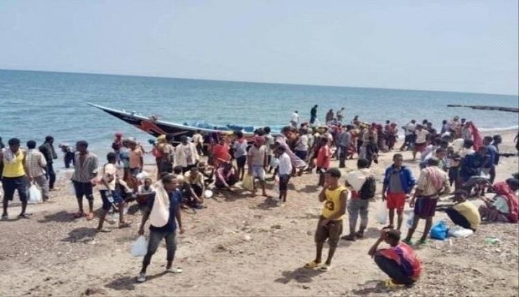 موجة جديدة من المهاجرين الإثيوبيين تصل سواحل رضوم