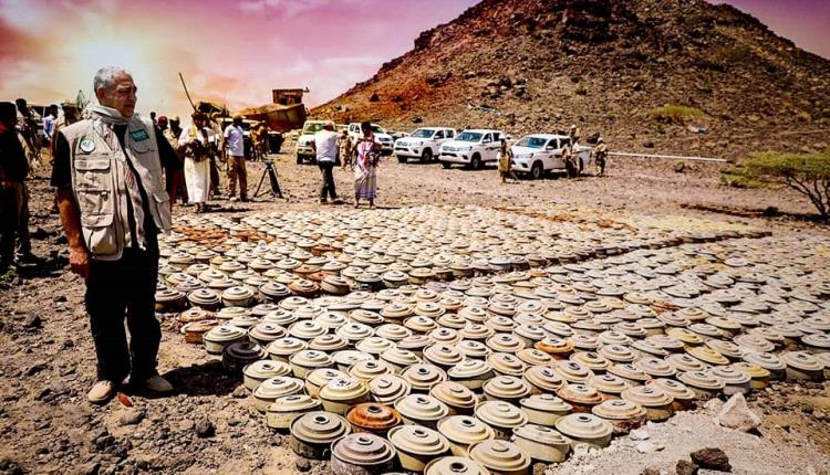 نزع (500,000) لغماً وعبوة ناسفة وذخيرة غير منفجرة في اليمن
