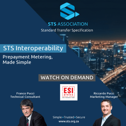 Standard Transfer Specification (STS) Webinar Now Available On-Demand to Empower Utilities with Smart Metering Solutions