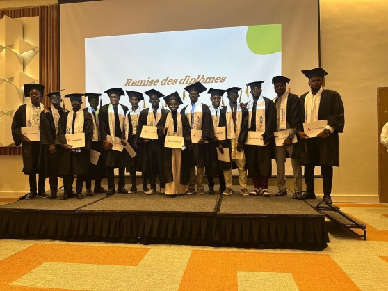 Sourcemind Academy sponsored by Webb Fontaine, lays the groundwork for technology and skills transfer within the Guinea's Single Window for Foreign Trade (GUCEG) framework: 15 young Guineans trained in software engineering