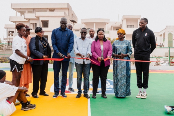 Basketball Africa League and City of Dakar Unveil Renovated Basketball Court in Yoff, Senegal
