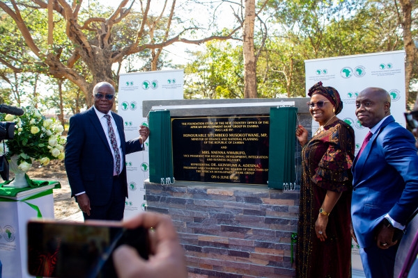 African Development Bank cuts sod for construction of permanent Country Office, cementing over five-decades of partnership with Zambia