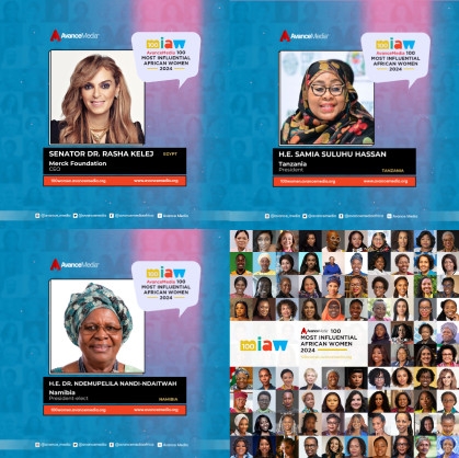 Tanzania President, Namibia President Elect and Merck Foundation Chief Executive Officer (CEO) named amongst 100 Most Influential African Women 2024