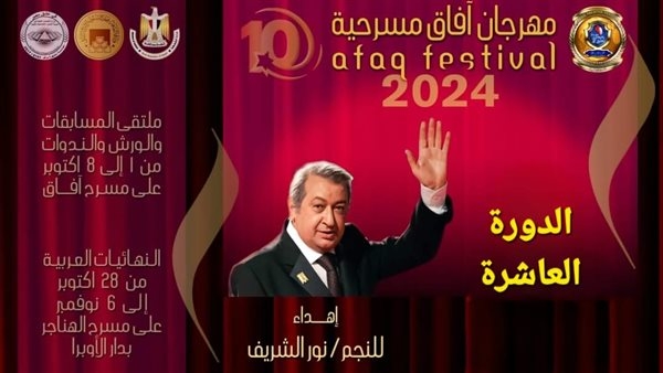 تعرف على النجوم المصريين والعرب المكرمين بمهرجان آفاق مسرحية