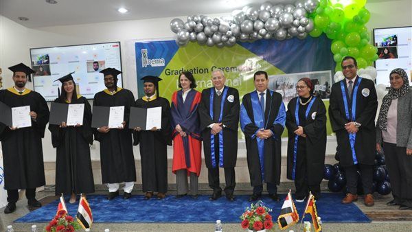 جامعة حلوان تنظم حفل تخرج خريجي ماجستير إدارة التعليم الدولي