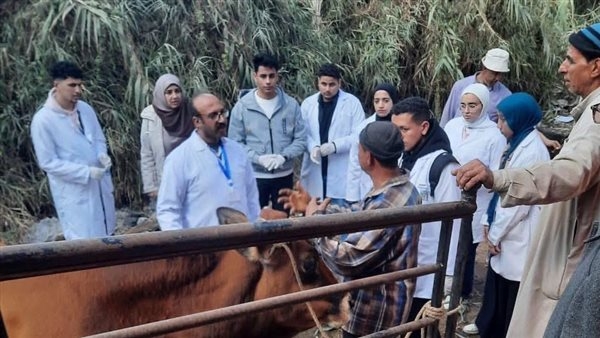 الجامعة المصرية الصينية تشارك في قافلة "أهل الدقهلية" المجانية