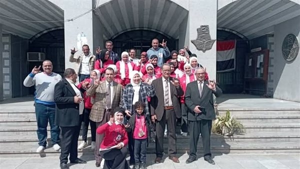 تكريم فريق منتخب بني سويف للصم بنات لفوزه ببطولة مراكز الشباب للسلة