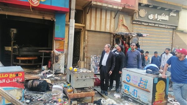 ننشر أسماء المصابين فى حريق محل مخبوزات وحلويات بالدقهلية