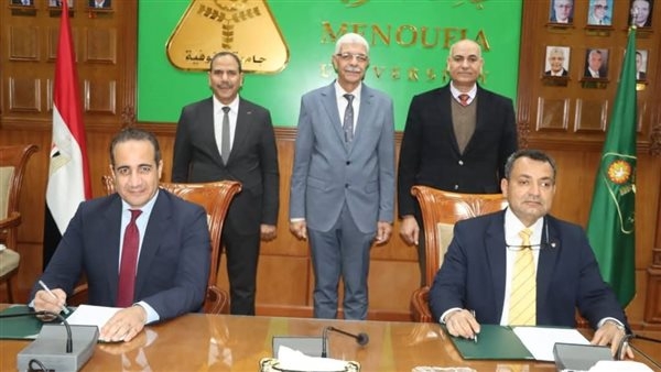رئيس جامعة المنوفية يشهد مراسم توقيع بروتوكول تعاون بين معهدي الكبد القومي والأورام