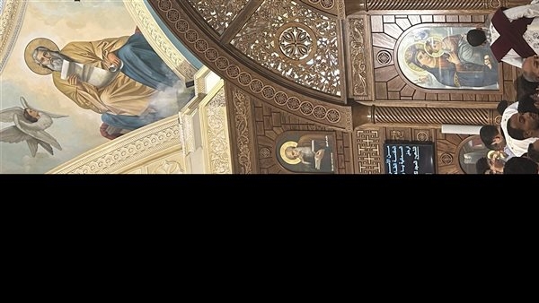 كنيسة القديسة رفقة بالعمرانية تصلي لقان وقداس خميس العهد