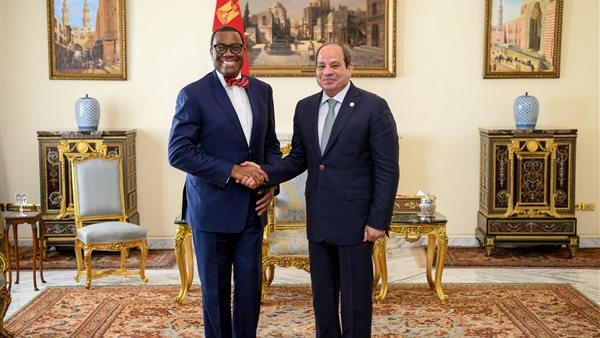 السيسي يلتقي رؤساء مجموعة البنك الأفريقي وهيئة قناة السويس وشركة ترسانة جنوب البحر الأحمر.. "فيديو وصور"