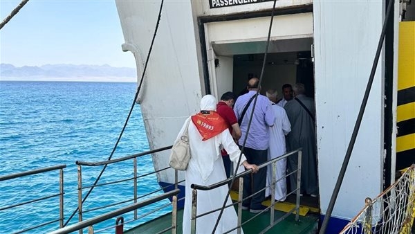 انطلاق أولى أفواج الحج البري من ميناء نويبع البحري وسط استعدادات مكثفة