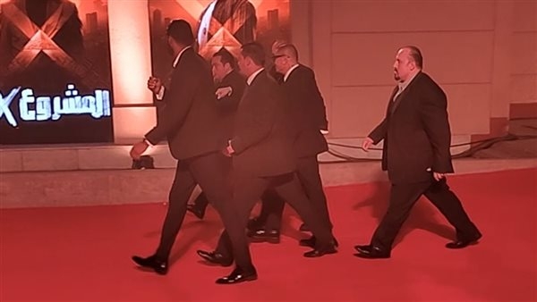 عمرو دياب في العرض الخاص لفيلم المشروع x