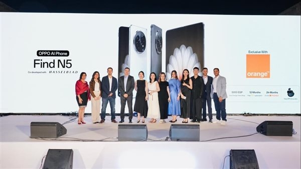 OPPO تطلق Find N5 القابل للطي حصريا لدى أورنچ مصر