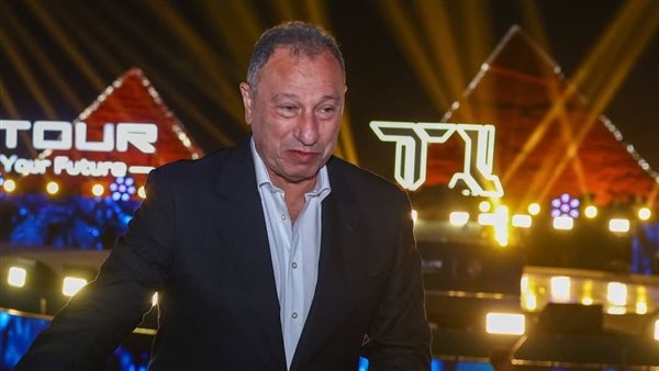 لحظة وصول الخطيب احتفالية الأهلي تحت سفح الأهرامات