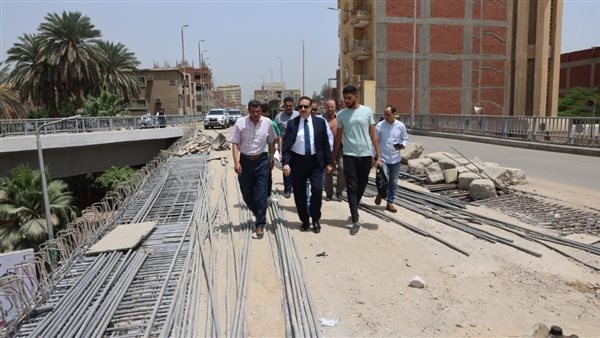 محافظ المنوفية يتفقد أعمال تطوير مدخل الباجور البحري ورفع كفاءة الكوبري العلوي