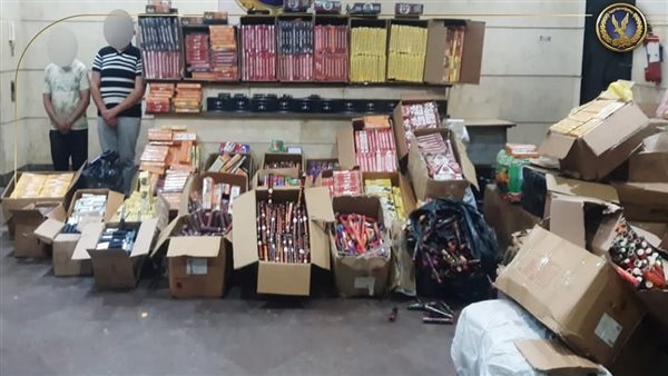 الأمن يضبط 1,5 مليون قطعة ألعاب نارية مختلفة في الغربية