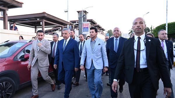 وزير الشباب  ومحافظ الإسكندرية يشهدان المؤتمر الصحفي للبطولة الدولية للبادل