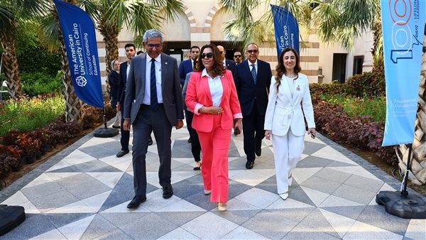 وزيرة التنمية المحلية تشارك فى مؤتمر "هي تستطيع" بالجامعة الأمريكية بالقاهرة