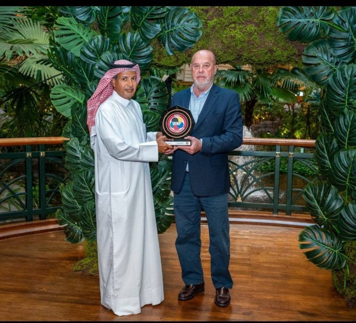 ناصر الرزوقي يستقبل رئيس الاتحاد القطري للجودو والتايكواندو والكاراتيه