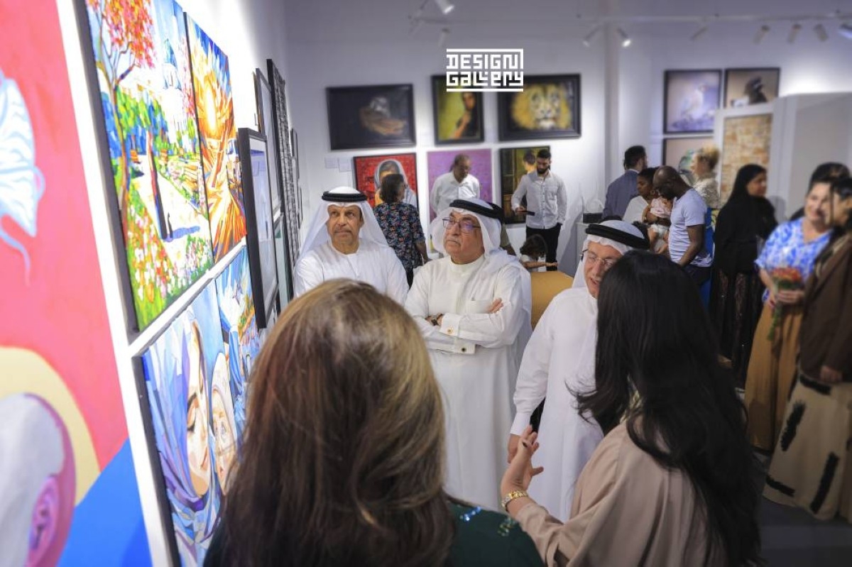 40 عملاً في معرض «إيقاعات بصرية» برأس الخيمة