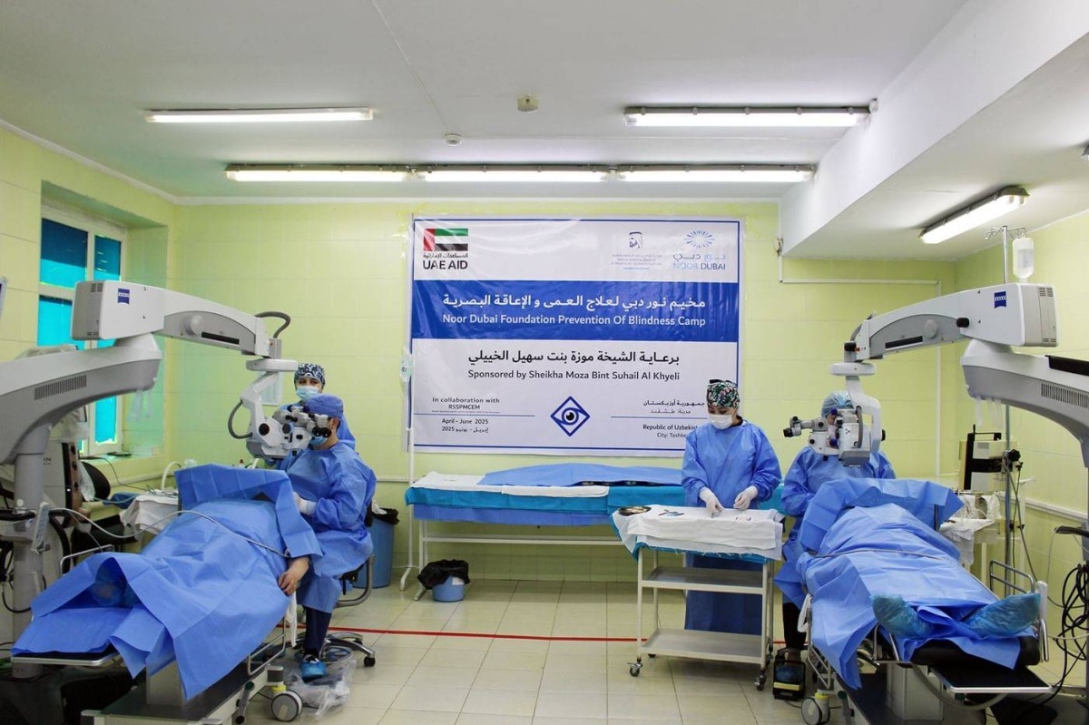 "نور دبي" تطلق أول مخيم علاجي في أوزبكستان وتوسع نطاق خدماتها بآسيا الوسطى
