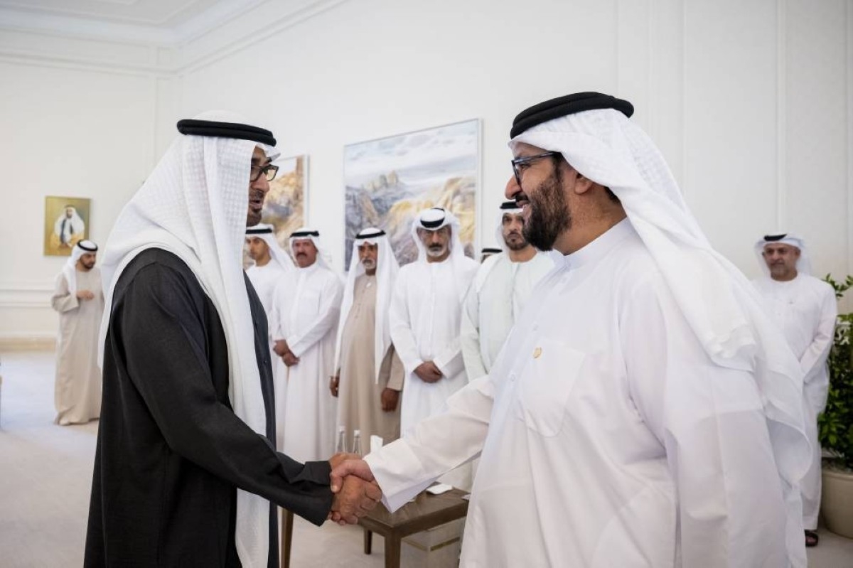 محمد بن زايد يستقبل المشاركين في مؤتمر العلوم السلوكية العالمي