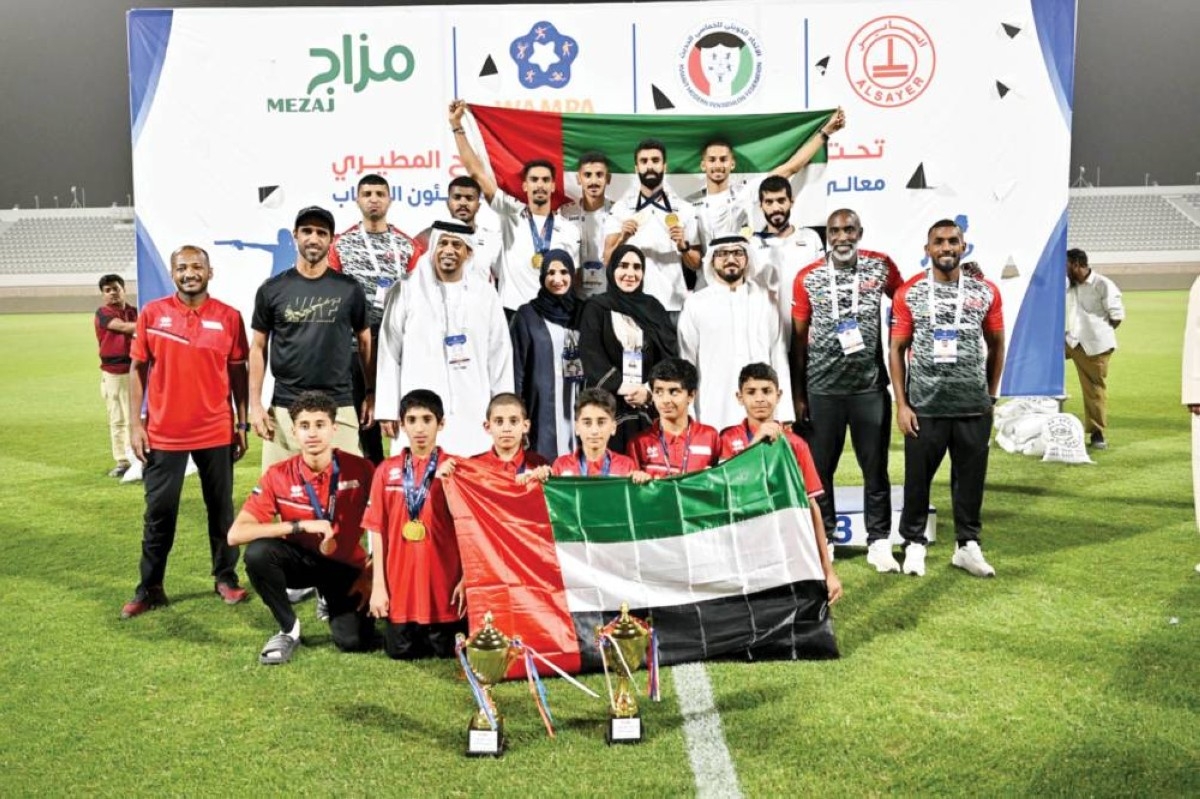 الإمارات تتوج بذهب غرب آسيا في «ليزر رن» وتخطف الأضواء بالكويت