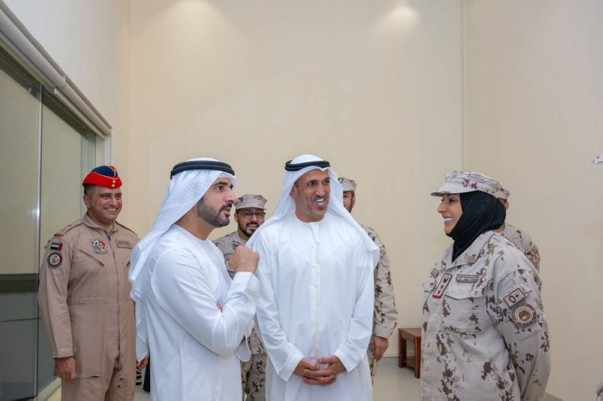 حمدان بن محمد يشهد ختام فعاليات التمرين العسكري المشترك "عَلَم الصحراء 10"