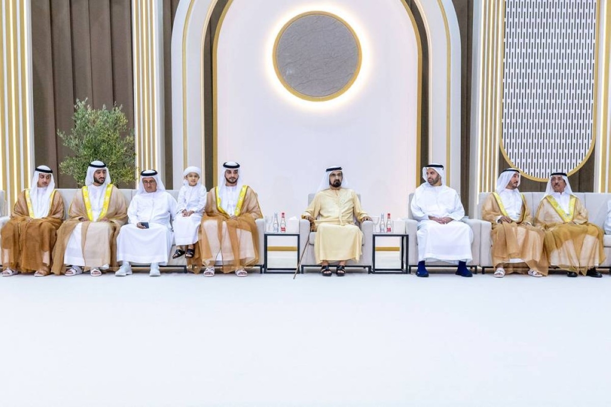 محمد بن راشد يحضر أفراح آل مكتوم