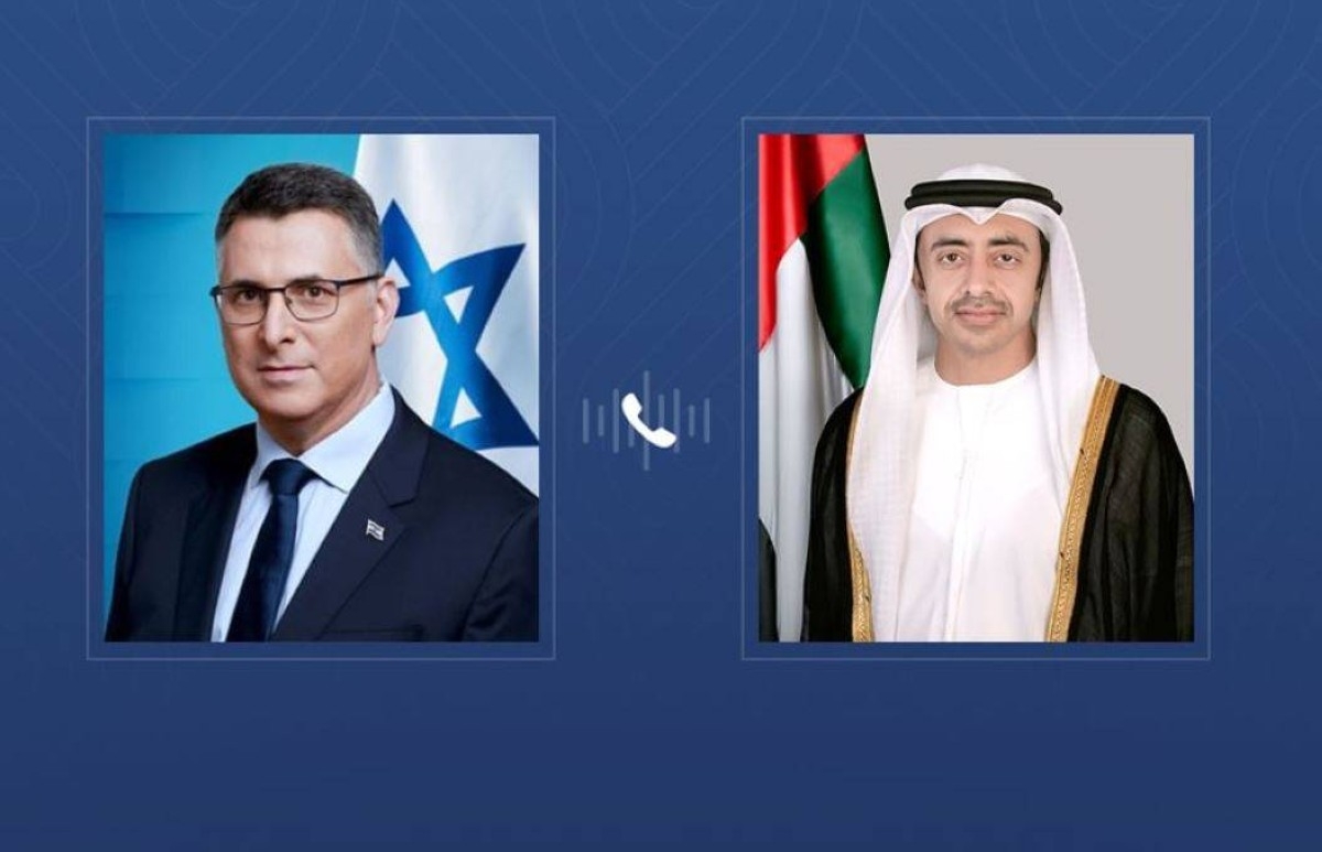اتصال هاتفي بين عبدالله بن زايد ووزير خارجية إسرائيل