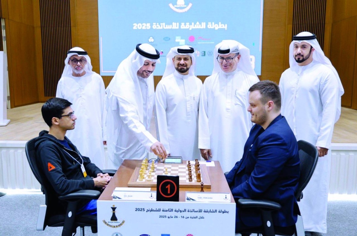 3 لاعبين يتقاسمون صدارة «دولية الشارقة لأساتذة الشطرنج»